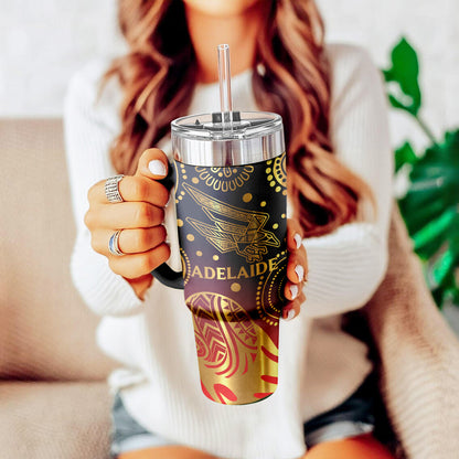 ADE Personalized Custom 40oz 30oz Stainless Steel Tumbler With Handle
