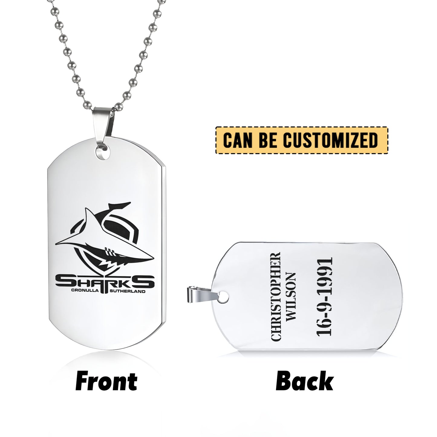 CRO Personalized Custom Necklace Dog Tag