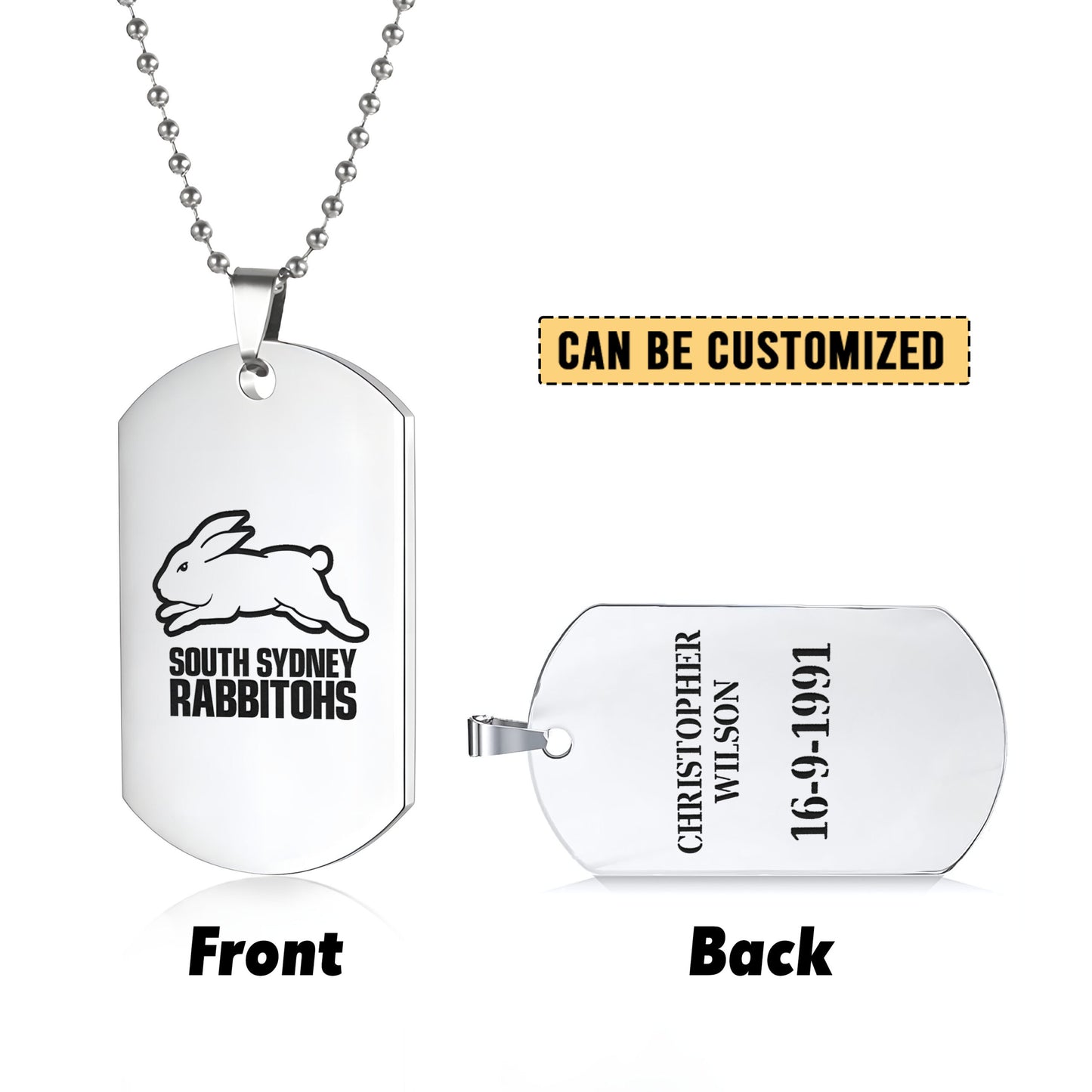 SOU Personalized Custom Necklace Dog Tag