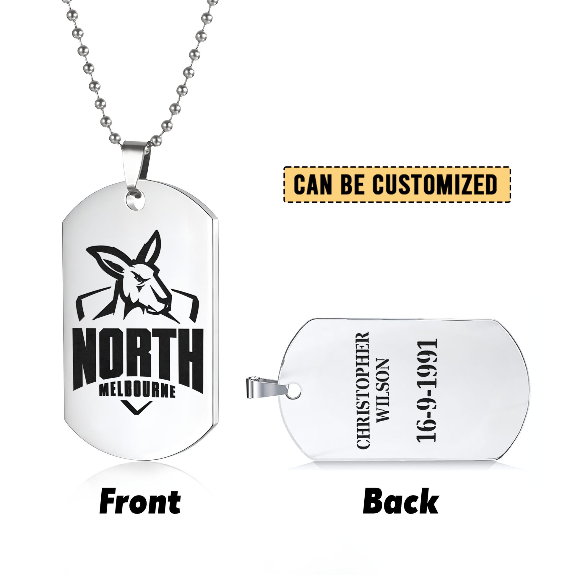 NTH Personalized Custom Necklace Dog Tag