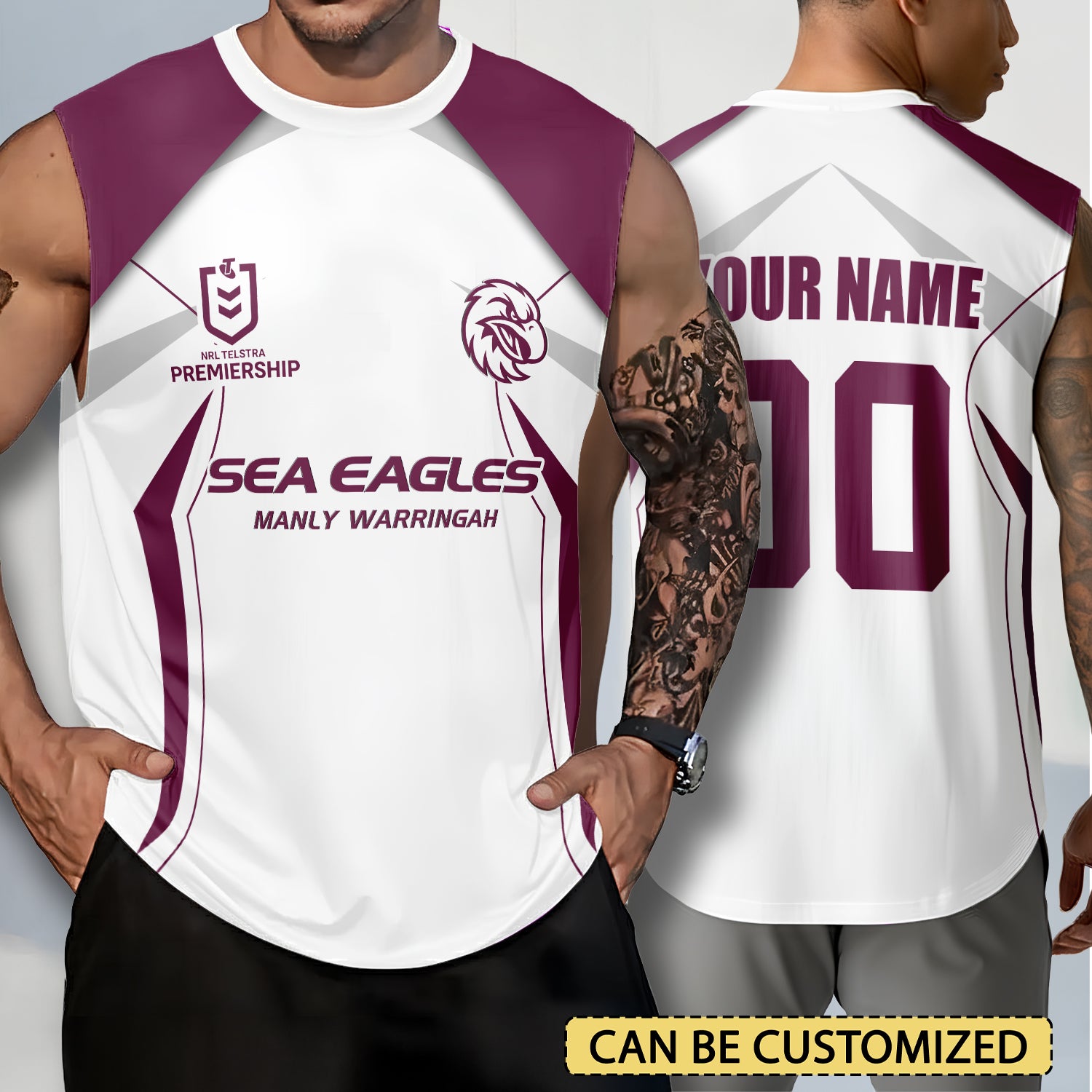 MAN Personalized Custom Tank Top 15