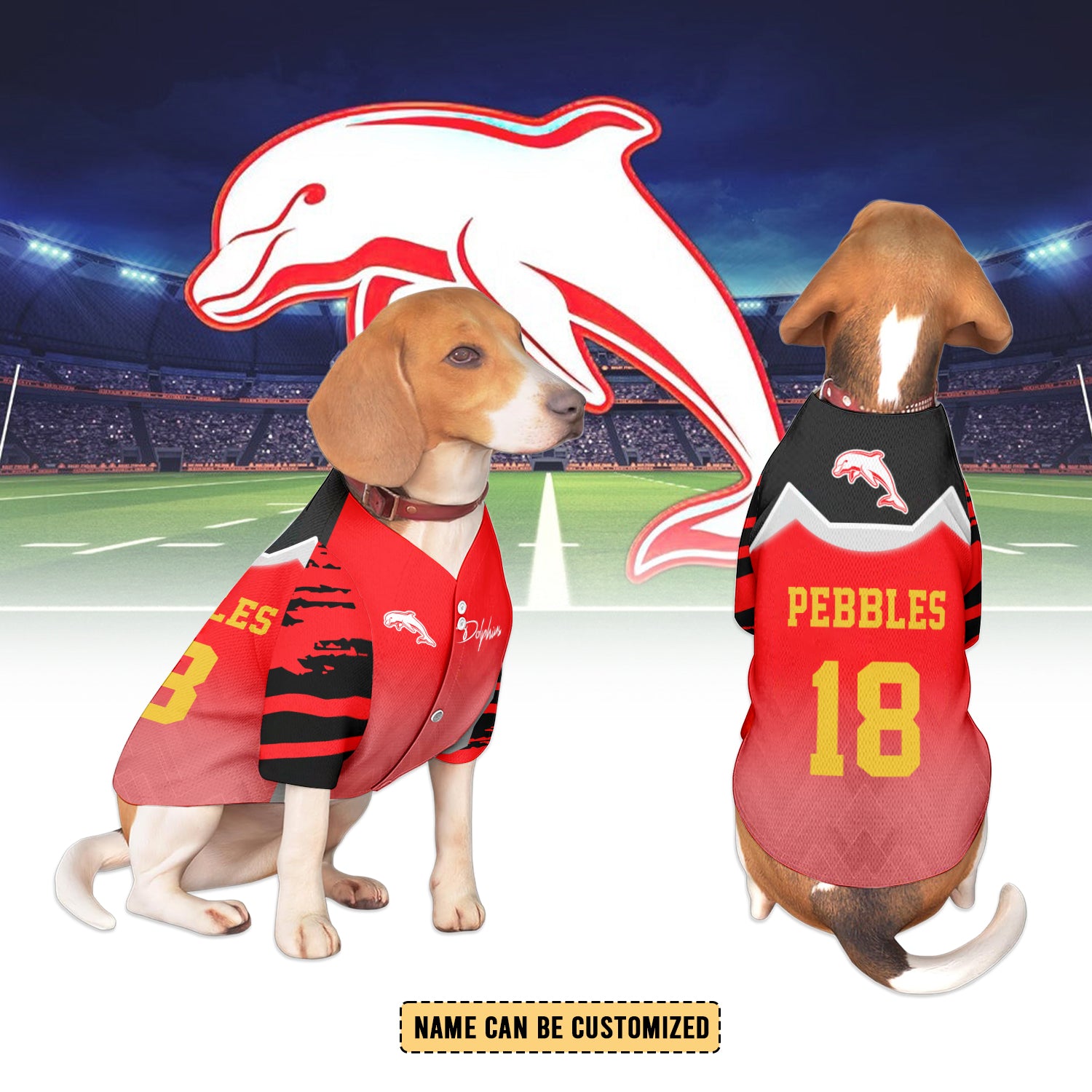 DOL Personalized Custom Pet Baseball Jersey 7