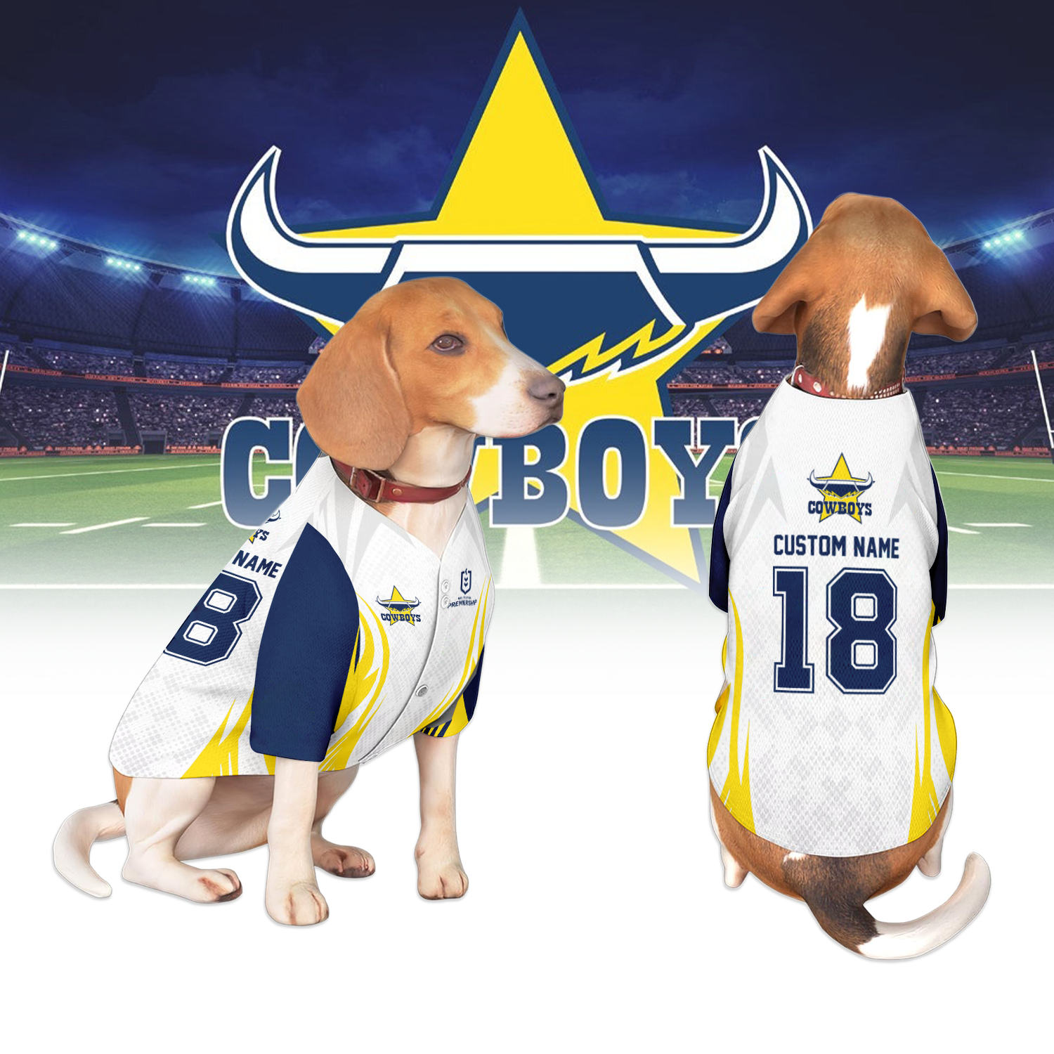 NQL Personalized Custom Pet Baseball Jersey 3