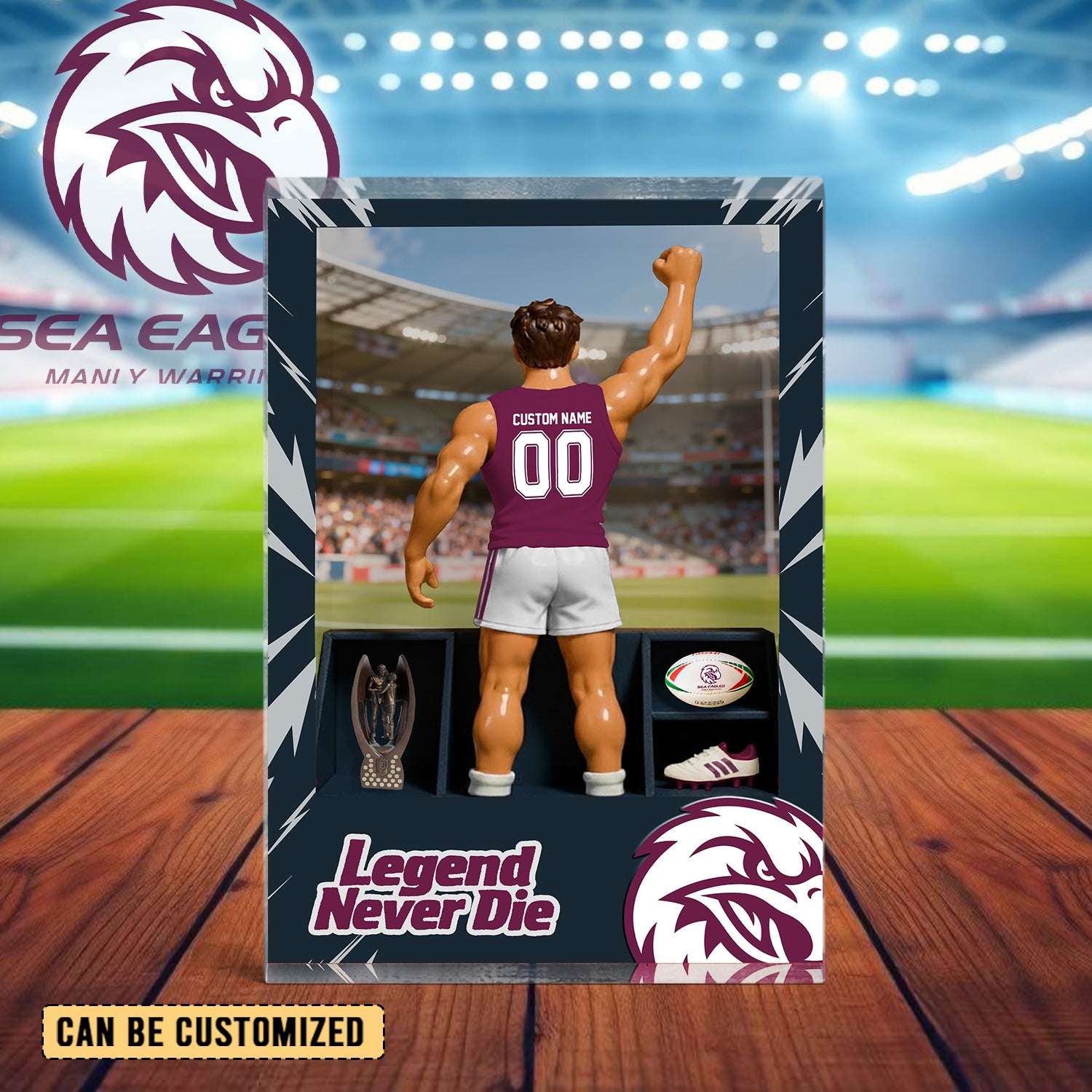 MAN Personalized Custom Sports Acrylic Block Plaque 2